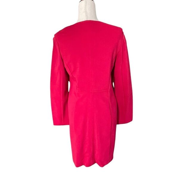 Chico’s mid length red snap front jacket size small (0) - Picture 3 of 6